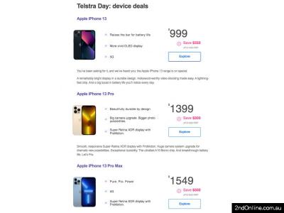 仅今天一天! 苹果iPhone 13减$350/iPhone 13 Pro减$300/iPhone 13 Pro Max减$300!