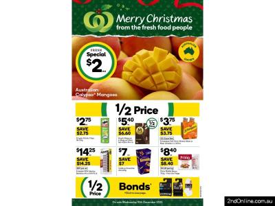 12月10日开始的沃尔沃斯打折目录