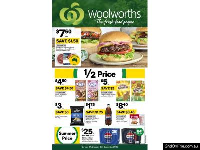 12月31日开始的沃尔沃斯打折目录