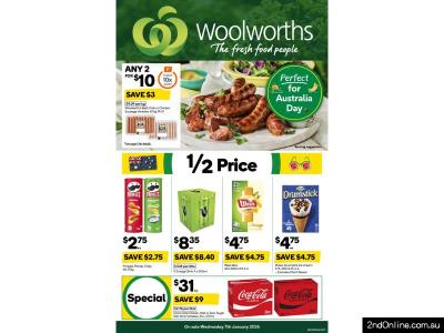 1月7日开始的沃尔沃斯打折目录