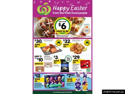 4月1日开始的沃尔沃斯打折目录