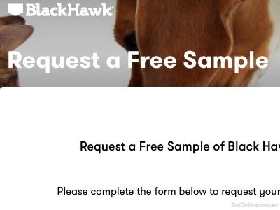 免费领取Black Hawk狗粮/猫粮小样