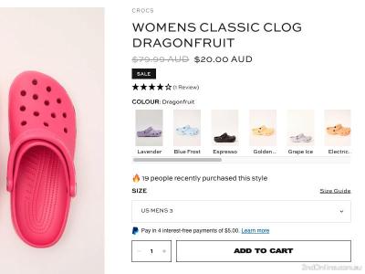 正版小鳄鱼洞洞鞋Crocs仅20刀起，还买什么盗版