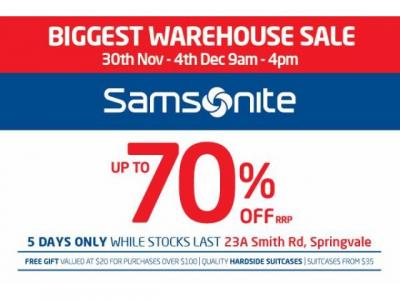 新秀丽打折又双叒叕来了Samsonite Warehouse Sale up to 70% off